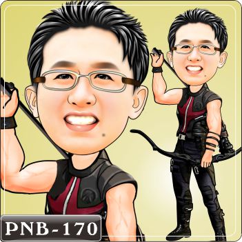 弓箭手造型Q版畫PNB-170